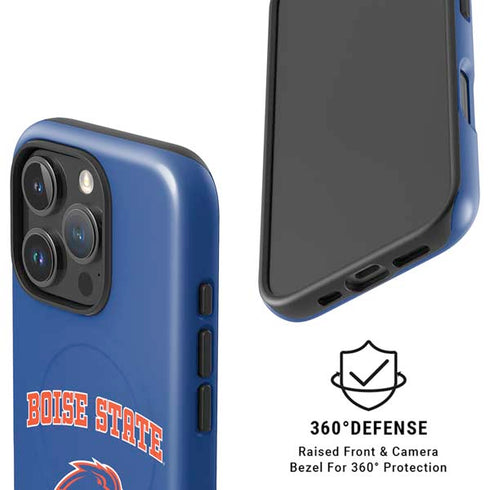 Boise State University Collegiate Text iPhone 16 Pro Magsafe Impact Case